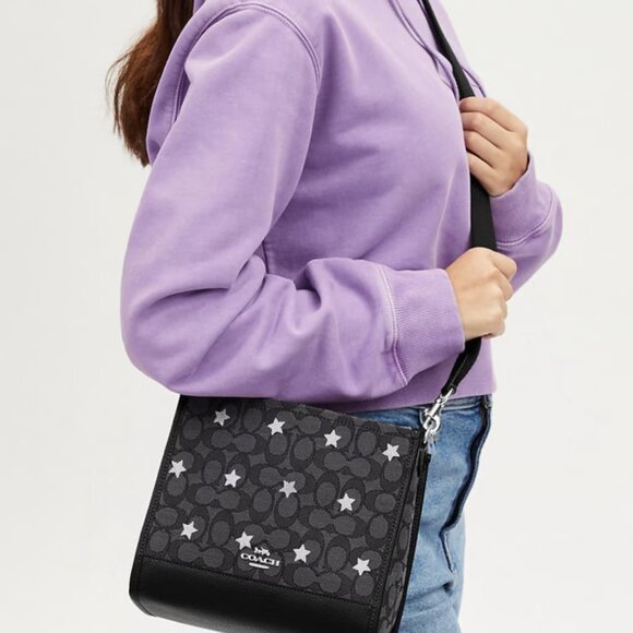 Coach NEW! Star Print Signature Jacquard Dempsey Tote w/Tags! - Picture 11 of 16